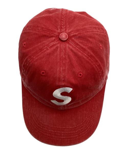 SUPREME（シュプリーム）SUPREME (シュプリーム) Pigment Coated S Logo 6-Panel レッド サイズ:FREEの古着・服飾アイテム