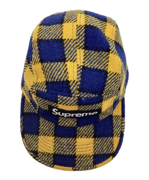 SUPREME（シュプリーム）SUPREME (シュプリーム) Harris Tweed (ハリスツイード) Harris Tweed Camp Cap ネイビー サイズ:FREEの古着・服飾アイテム