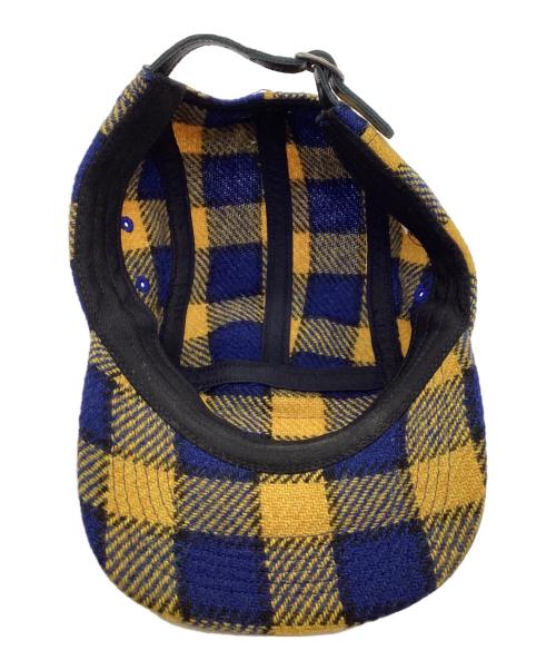 SUPREME（シュプリーム）SUPREME (シュプリーム) Harris Tweed (ハリスツイード) Harris Tweed Camp Cap ネイビー サイズ:FREEの古着・服飾アイテム