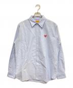 HUMAN MADEヒューマンメイド）の古着「OXFORD BD L/S SHIRT/オックスフォードボタンダウンシャツ」｜スカイブルー