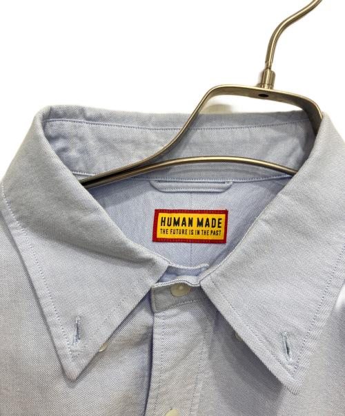 HUMAN MADE（ヒューマンメイド）HUMAN MADE (ヒューマンメイド) OXFORD BD L/S SHIRT/オックスフォードボタンダウンシャツ スカイブルー サイズ:Lの古着・服飾アイテム