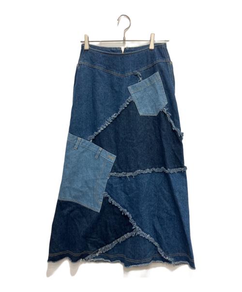 Ameri（アメリ）AMERI (アメリ) ベアトップSETスカート インディゴ サイズ:Sの古着・服飾アイテム