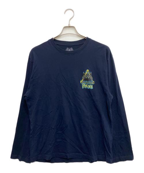 PALACE（パレス）PALACE (パレス) Lock In Longsleeveカットソー ネイビー サイズ:Mの古着・服飾アイテム