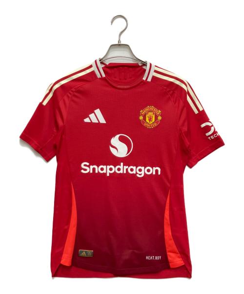 adidas（アディダス）adidas (アディダス) ゲームシャツ レッド サイズ:Lの古着・服飾アイテム