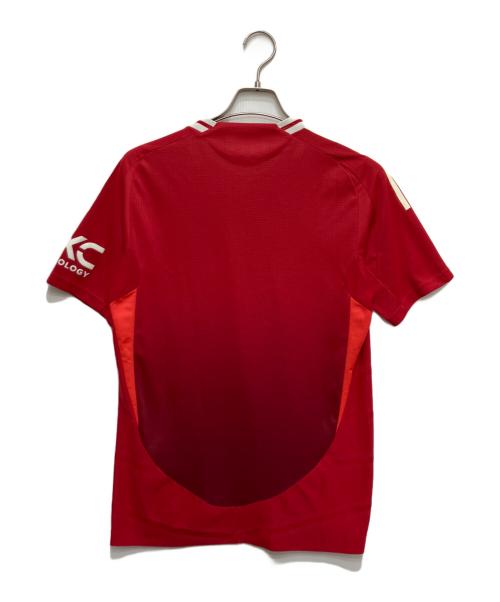 adidas（アディダス）adidas (アディダス) ゲームシャツ レッド サイズ:Lの古着・服飾アイテム