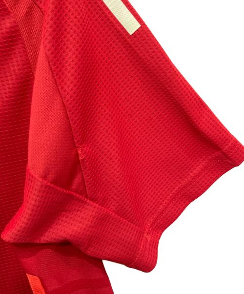 adidas（アディダス）adidas (アディダス) ゲームシャツ レッド サイズ:Lの古着・服飾アイテム
