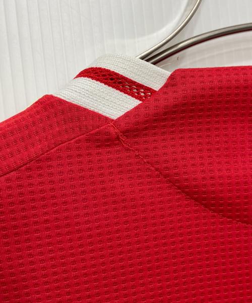 adidas（アディダス）adidas (アディダス) ゲームシャツ レッド サイズ:Lの古着・服飾アイテム