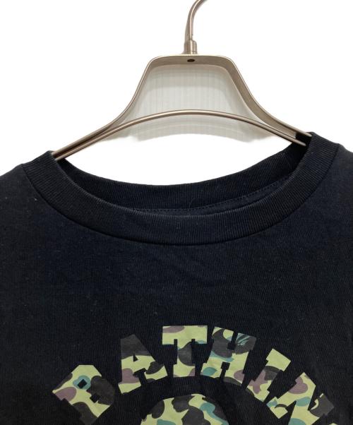 A BATHING APE（アベイシングエイプ）A BATHING APE (アベイシングエイプ) 1st Camo College Tee ブラック サイズ:Lの古着・服飾アイテム