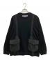 WHITE MOUNTAINEERING（ホワイトマウンテ二アニング）の古着「HUNTING POCKET TAPED SWEATSHIRT」｜ブラック