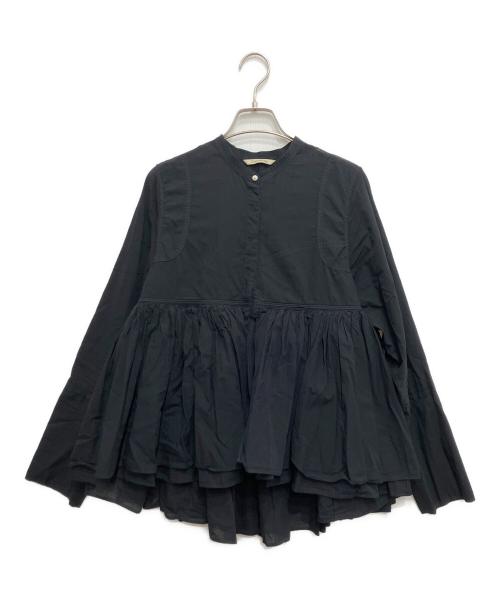 Curensology（カレンソロジー）Curensology (カレンソロジー) レイヤードギャザーブラウス ブラック サイズ:freeの古着・服飾アイテム