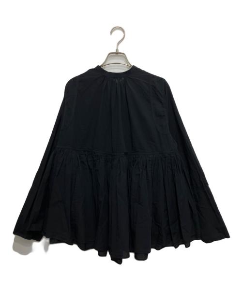 Curensology（カレンソロジー）Curensology (カレンソロジー) レイヤードギャザーブラウス ブラック サイズ:freeの古着・服飾アイテム