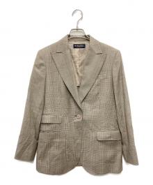 BROOKS BROTHERS（ブルックスブラザーズ）の古着「グレンチェック1Bジャケット」｜グレー