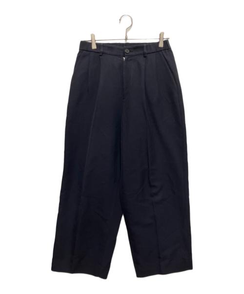 J&M DAVIDSON（ジェイ＆エム デヴィッドソン）J&M DAVIDSON (ジェイ＆エム デヴィッドソン) タックワイドパンツ ネイビー サイズ:10の古着・服飾アイテム