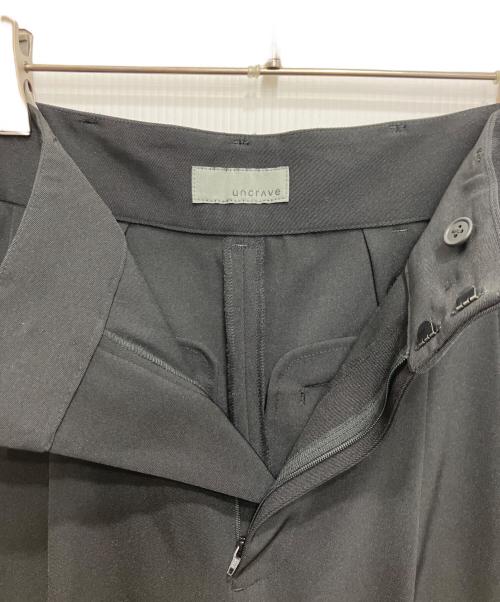 uncrave（アンクレイヴ）uncrave (アンクレイヴ) ワイドスラックス ブラック サイズ:1 未使用品の古着・服飾アイテム