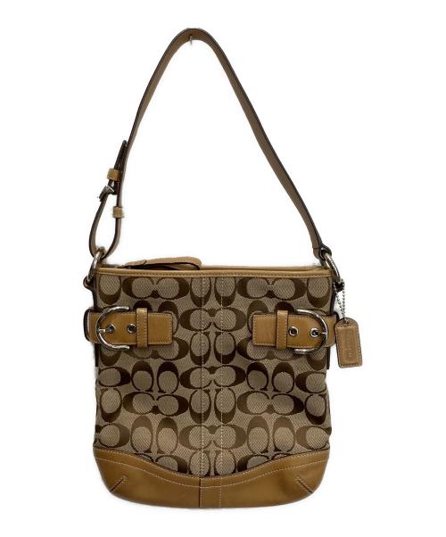 COACH（コーチ）COACH (コーチ) ワンショルダーバッグ ベージュの古着・服飾アイテム