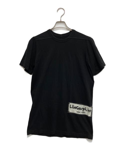 RICK OWENS（リックオウエンス）RICK OWENS (リックオウエンス) LEGASPI INK PATCH T-SHIRT ブラック サイズ:XSの古着・服飾アイテム