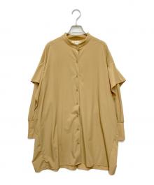 SUM1 STYLE（スミスタイル）の古着「ロングシャツ」｜ベージュ