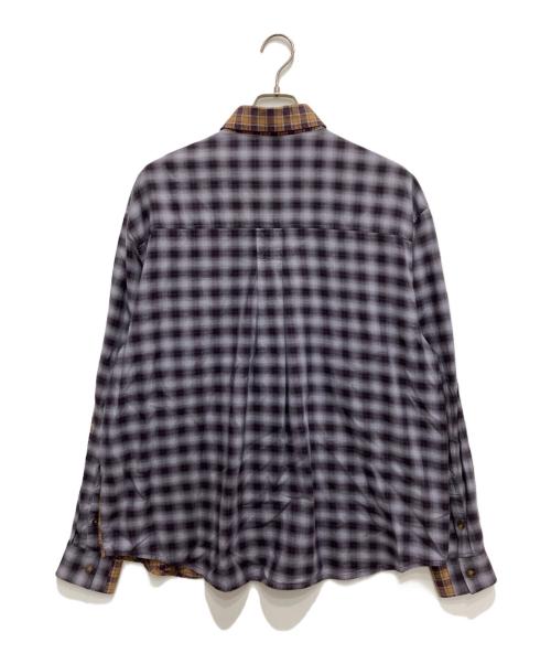 PACCBET（ラスベート）PACCBET (ラスベート) RASSVET チェックシャツ ベージュ サイズ:Lの古着・服飾アイテム