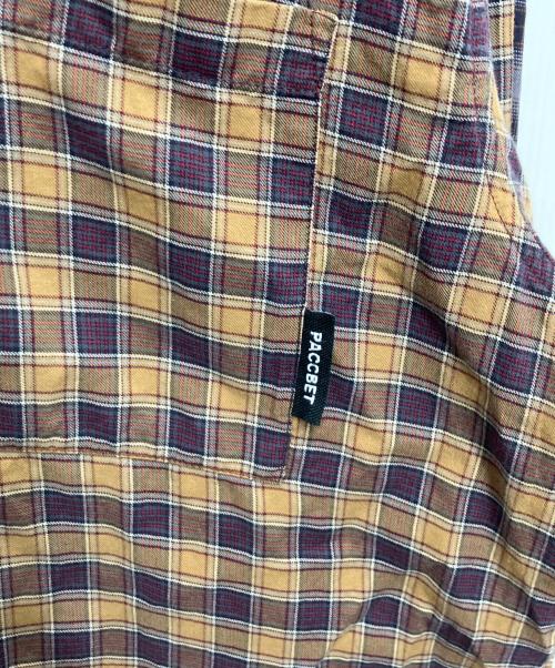PACCBET（ラスベート）PACCBET (ラスベート) RASSVET チェックシャツ ベージュ サイズ:Lの古着・服飾アイテム