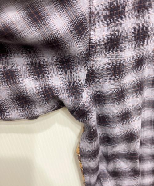 PACCBET（ラスベート）PACCBET (ラスベート) RASSVET チェックシャツ ベージュ サイズ:Lの古着・服飾アイテム