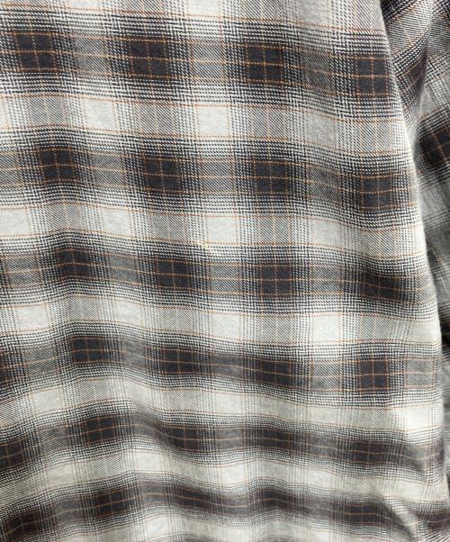 PACCBET（ラスベート）PACCBET (ラスベート) RASSVET チェックシャツ ベージュ サイズ:Lの古着・服飾アイテム