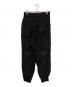 A.F ARTEFACT (エーエフ アーティファクト) FRONT TUCK WIDE JOGGER PANTS ブラック サイズ:2 未使用品：15000円
