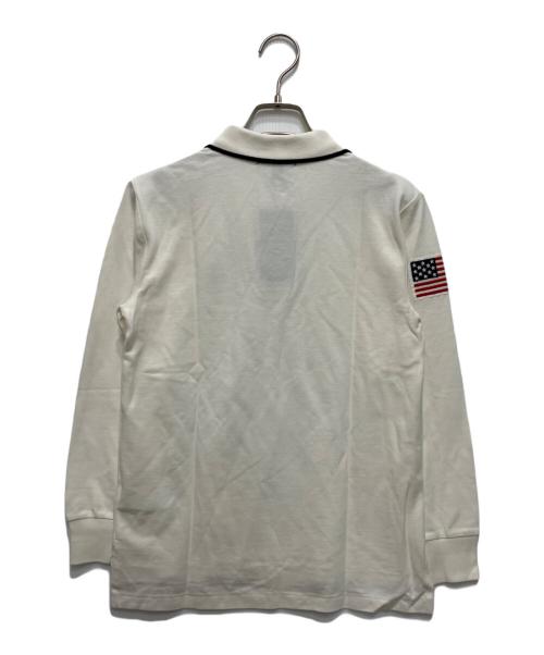 POLO RALPH LAUREN（ポロ・ラルフローレン）POLO RALPH LAUREN (ポロ・ラルフローレン) 長袖刺繍ポニーポロシャツ ベージュ サイズ:M(10-12) 未使用品の古着・服飾アイテム