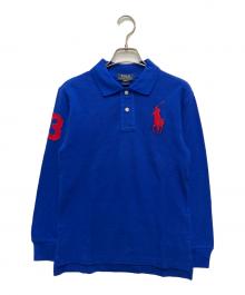 POLO RALPH LAUREN（ポロ・ラルフローレン）の古着「長袖ビックポニーポロシャツ」｜ブルー