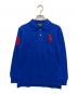 POLO RALPH LAUREN（ポロ・ラルフローレン）の古着「長袖ビックポニーポロシャツ」｜ブルー