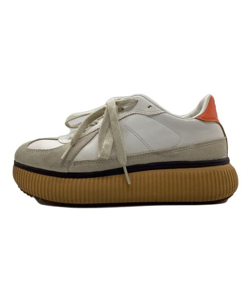 Onitsuka Tiger（オニツカタイガー）Onitsuka Tiger (オニツカタイガー) DELECITY プラットフォームスニーカー ホワイト サイズ:24の古着・服飾アイテム