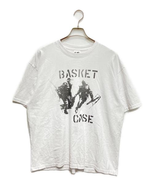 basketcase（バスケットケース）basketcase (バスケットケース) Cause for Alarm T-Shirt ホワイト サイズ:Lの古着・服飾アイテム