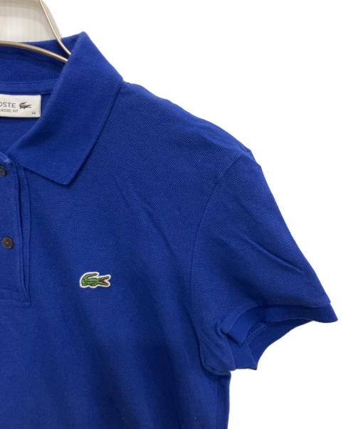 LACOSTE（ラコステ）LACOSTE (ラコステ) ワンポイントポロシャツ ブルー サイズ:34の古着・服飾アイテム