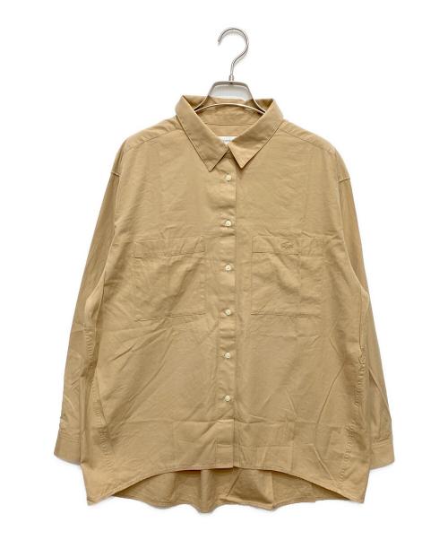 LACOSTE（ラコステ）LACOSTE (ラコステ) ルーズフィットシャツ ブラウン サイズ:38の古着・服飾アイテム