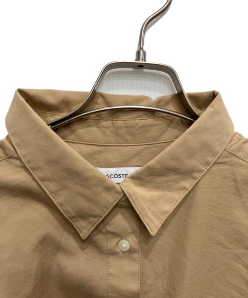 LACOSTE（ラコステ）LACOSTE (ラコステ) ルーズフィットシャツ ブラウン サイズ:38の古着・服飾アイテム