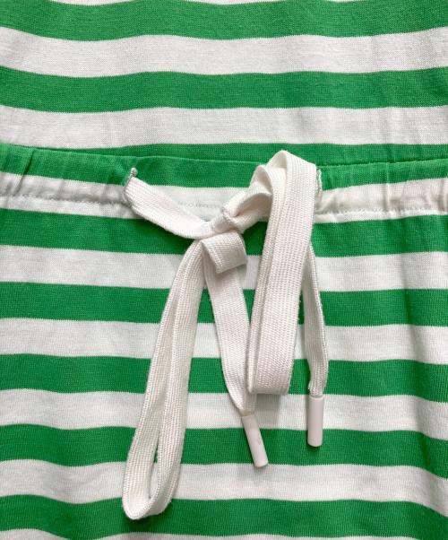 LACOSTE（ラコステ）LACOSTE (ラコステ) ボーダーワンピース グリーン×ホワイト サイズ:Mの古着・服飾アイテム