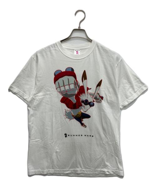 print star（プリントスター）print star (プリントスター) キングカズマプリントTシャツ ホワイト サイズ:Lの古着・服飾アイテム