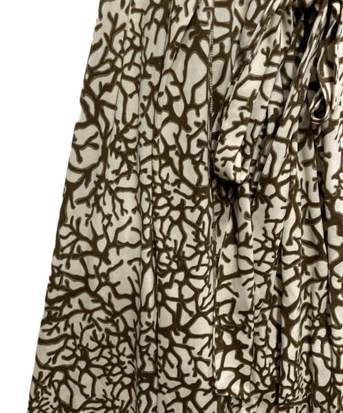 DIANE VON FURSTENBERG（ダイアンフォンファステンバーグ）DIANE VON FURSTENBERG (ダイアンフォンファステンバーグ) シルクジャージー ラップワンピース ベージュ サイズ:4の古着・服飾アイテム