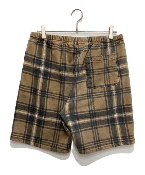 SUPREME（シュプリーム）SUPREME (シュプリーム) Plaid Sweatshort ブラウン サイズ:Sの古着・服飾アイテム