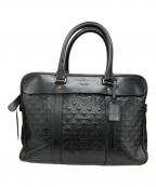 COACHコーチ）の古着「CROSBY LEATHER LOGO COMMUTER」｜ブラック
