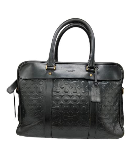 COACH（コーチ）COACH (コーチ) CROSBY LEATHER LOGO COMMUTER ブラックの古着・服飾アイテム