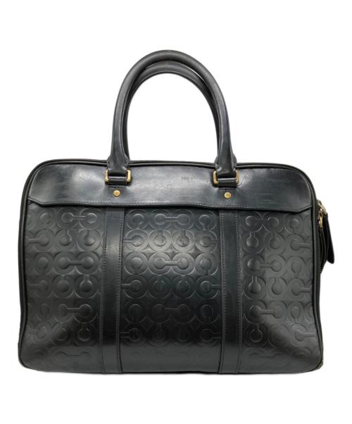 COACH（コーチ）COACH (コーチ) CROSBY LEATHER LOGO COMMUTER ブラックの古着・服飾アイテム