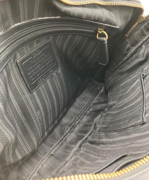 COACH（コーチ）COACH (コーチ) CROSBY LEATHER LOGO COMMUTER ブラックの古着・服飾アイテム