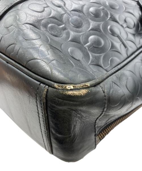 COACH（コーチ）COACH (コーチ) CROSBY LEATHER LOGO COMMUTER ブラックの古着・服飾アイテム