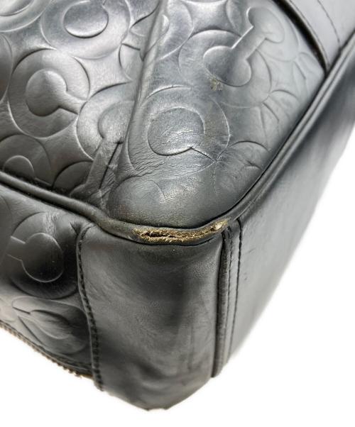 COACH（コーチ）COACH (コーチ) CROSBY LEATHER LOGO COMMUTER ブラックの古着・服飾アイテム