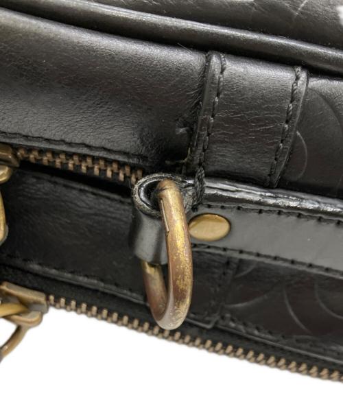COACH（コーチ）COACH (コーチ) CROSBY LEATHER LOGO COMMUTER ブラックの古着・服飾アイテム