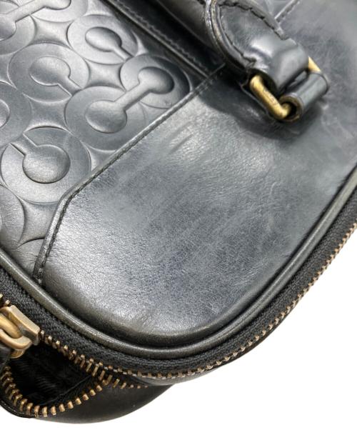 COACH（コーチ）COACH (コーチ) CROSBY LEATHER LOGO COMMUTER ブラックの古着・服飾アイテム