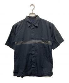 stussy（ステューシー）の古着「OLD半袖ラインシャツ」｜ブラック