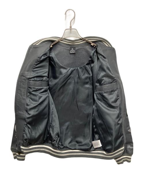 JORDAN（ジョーダン）JORDAN (ジョーダン) レザースタジャン グレー サイズ:Mの古着・服飾アイテム