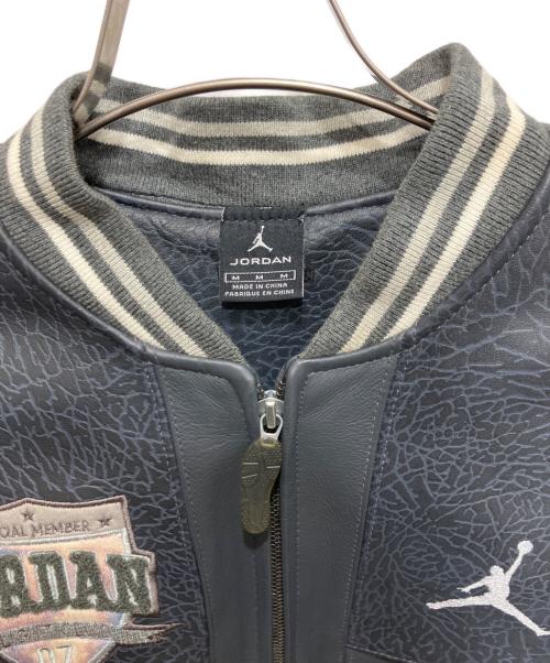 JORDAN（ジョーダン）JORDAN (ジョーダン) レザースタジャン グレー サイズ:Mの古着・服飾アイテム
