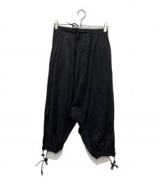 Y-3（ワイスリー）の古着「U DRAWSTRING JERSEY 3/4 PANT」｜ブラック